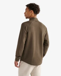 Roots Active Grid Half Zip Stein* Active Tops