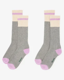 Roots Adult Cotton Cabin Pop Sock 2 Pack* Socks|Socks