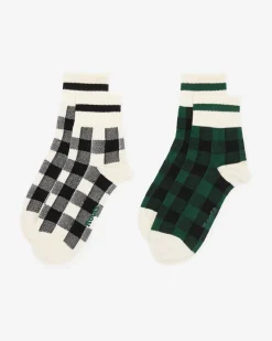 Roots Adult Park Plaid Sock 2 Pack*Women Socks|Socks