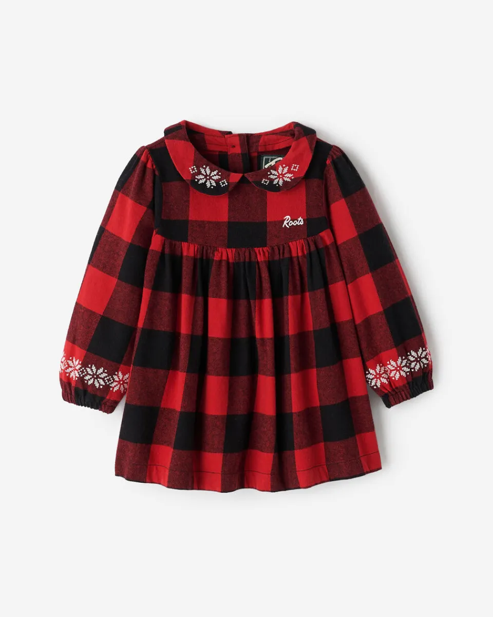 Roots Baby Babydoll Park Plaid Dress*Kids Dresses