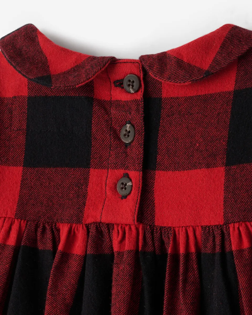 Roots Baby Babydoll Park Plaid Dress*Kids Dresses