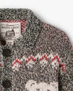 Roots Baby Cabin Fair Isle Cardigan*Kids Tops