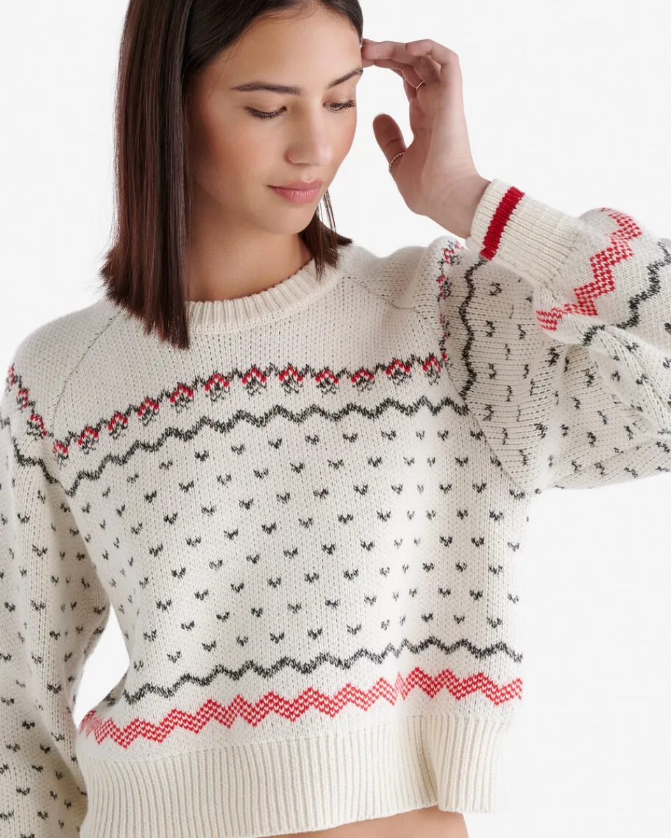 Roots Cabin Fair Isle Crew Sweater*Women Tops|Sweaters & Cardigans