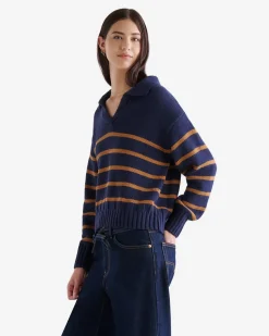 Roots Cape Breton Polo Sweater*Women Sweaters & Cardigans