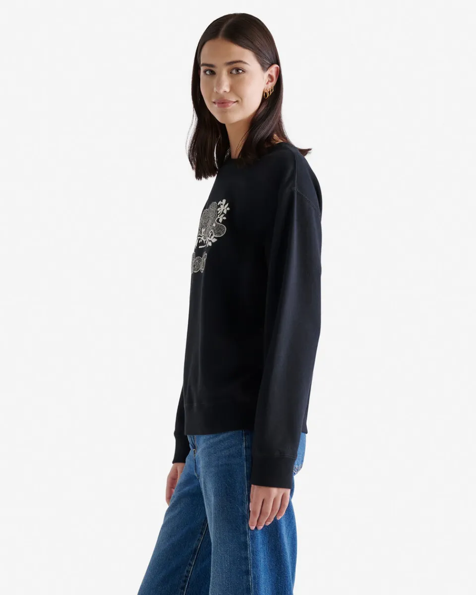 Roots Cooper Novelty BF Crew Sweatshirt*Women Sweatshirts & Sweatpants