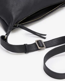 Roots Crescent Bag Cloud*Women Leather Bags|Leather Bags