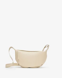 Roots Crescent Bag Cloud*Women Leather Bags|Leather Bags