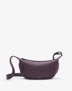 Roots Crescent Bag Cloud*Women Leather Bags|Leather Bags
