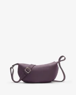 Roots Crescent Bag Cloud*Women Leather Bags|Leather Bags