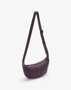 Roots Crescent Bag Cloud*Women Leather Bags|Leather Bags