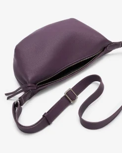 Roots Crescent Bag Cloud*Women Leather Bags|Leather Bags