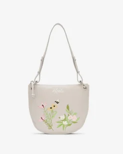 Roots Edie Floral Shoulder Bag Cervino*Women Leather Bags|Leather Bags