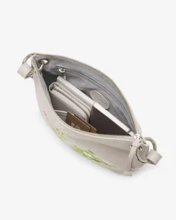 Roots Edie Floral Shoulder Bag Cervino*Women Leather Bags|Leather Bags