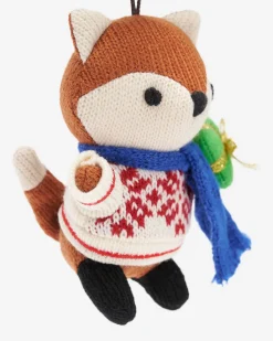 Roots Fair Isle Fox Ornament*Women Home