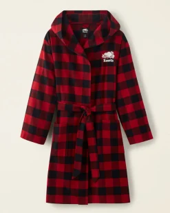 Roots Gender Free Park Plaid Hooded Robe*Women Pajamas & Lounge Sets|Pajamas & Lounge Sets