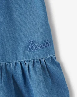 Roots Girls Chambray Tiered Dress*Kids Dresses