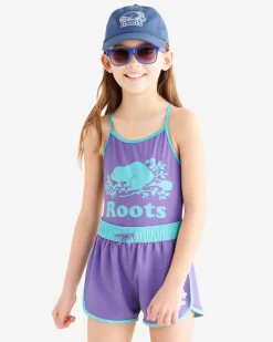 Roots Girls Cooper One Piece Swimsuit*Kids Swim