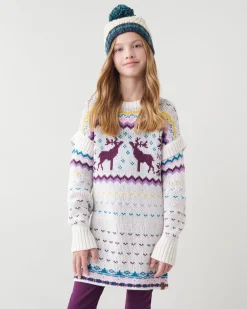 Roots Girls Fair Isle Sweater Dress*Kids Dresses