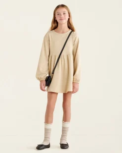 Roots Girls Gold Sparkle Dress*Kids Dresses