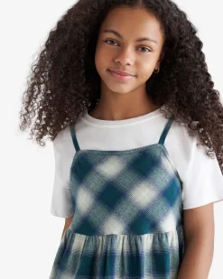 Roots Girls Plaid Slip Dress*Kids Dresses