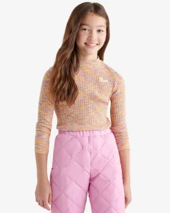 Roots Girls Space Dye Mock Neck Top*Kids Activewear|Tops