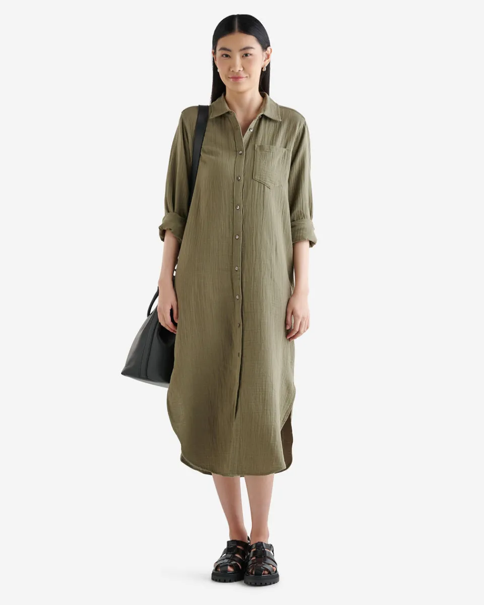 Roots Isla Cotton Gauze Shirt Dress*Women Dresses & Skirts