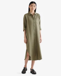 Roots Isla Cotton Gauze Shirt Dress*Women Dresses & Skirts