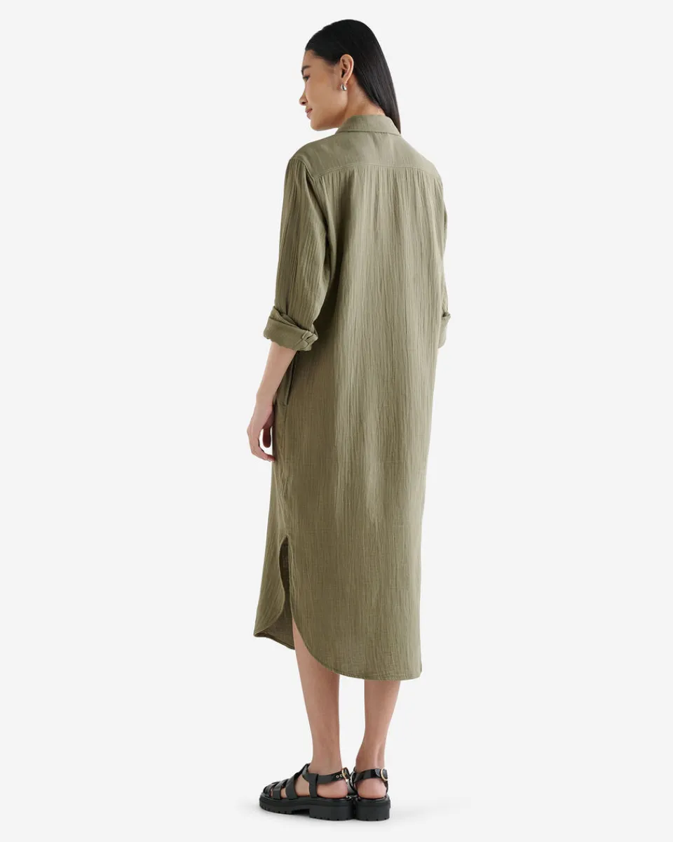 Roots Isla Cotton Gauze Shirt Dress*Women Dresses & Skirts