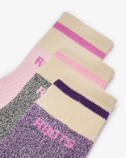 Roots Kid Cabin Ankle Sock 3 Pack*Kids Accessories