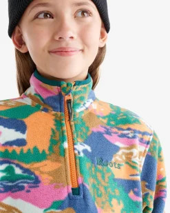 Roots Kids Microfleece Half Zip Stein*Kids Jackets & Outerwear