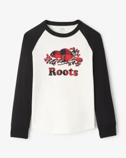 Roots Kids Plaid Baseball T-Shirt*Kids Tops|T-Shirts & Graphic Tees