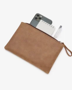 Roots Large Zip Pouch Tribe*Women Leather Accessories|Leather Accessories