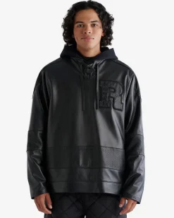 Roots Leather Hockey Jersey* Jackets & Outerwear|Leather Jackets