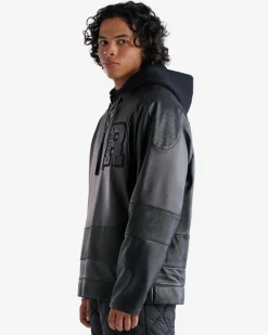 Roots Leather Hockey Jersey* Jackets & Outerwear|Leather Jackets