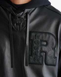Roots Leather Hockey Jersey* Jackets & Outerwear|Leather Jackets