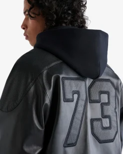 Roots Leather Hockey Jersey* Jackets & Outerwear|Leather Jackets