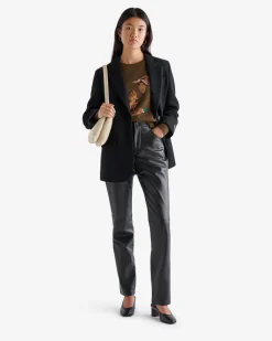 Roots Leather Trousers*Women Bottoms