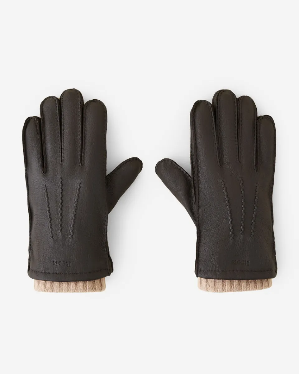 Roots Mens Cuff Deerskin Glove* Gloves