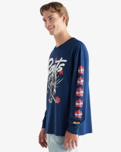 Roots Mens Super Hockey Long Sleeve T-Shirt* T-Shirts & Graphic Tees|Tops