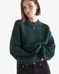 Roots Oakwood Waffle Crew Sweater*Women Sweaters & Cardigans