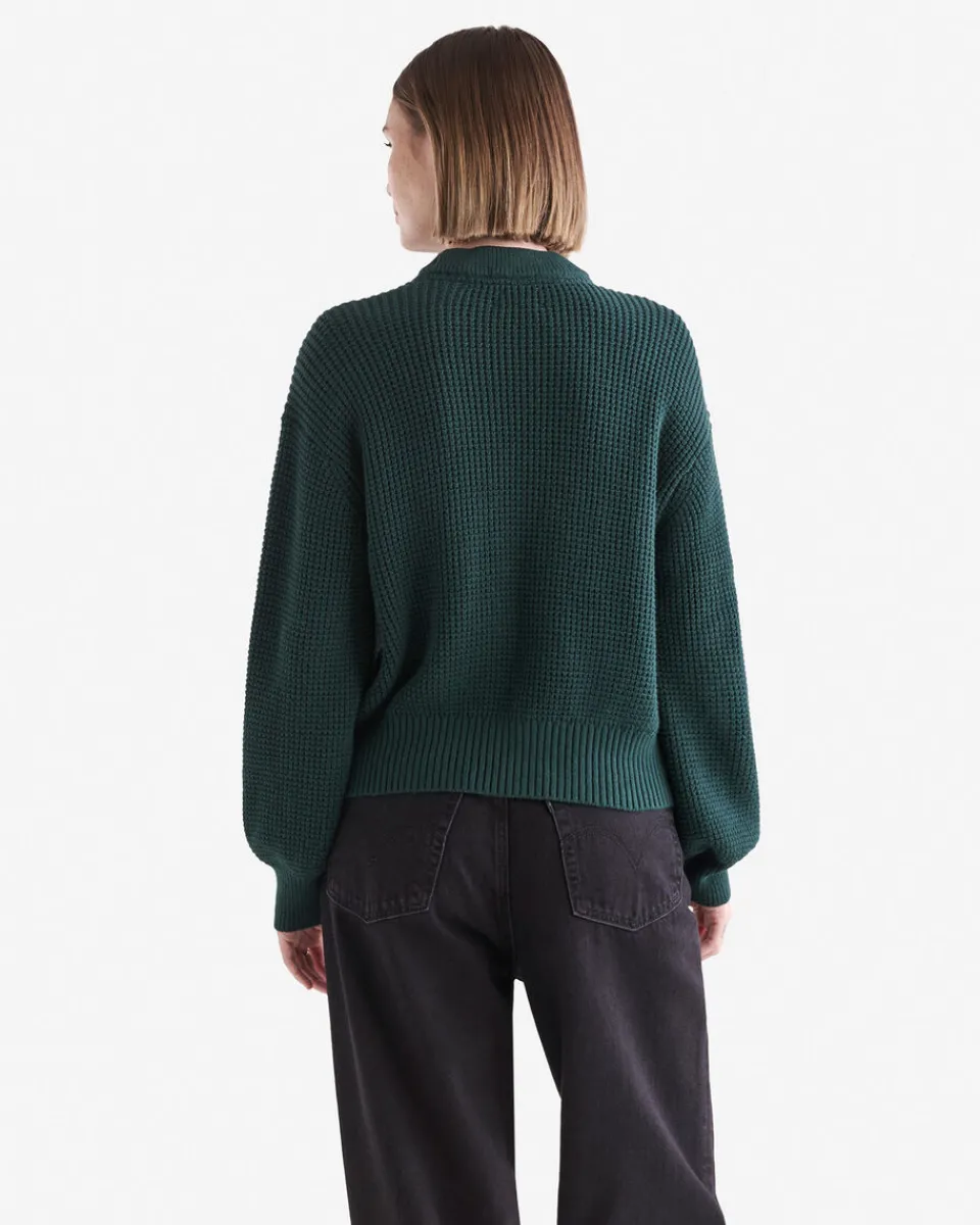 Roots Oakwood Waffle Crew Sweater*Women Sweaters & Cardigans