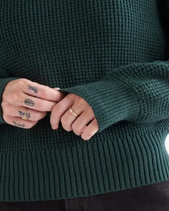 Roots Oakwood Waffle Crew Sweater*Women Sweaters & Cardigans