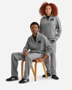 Roots Organic Original Half Zip Stein*Women Sweatshirts & Sweatpants|The Original Sweats™