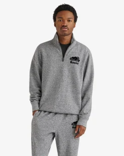 Roots Organic Original Half Zip Stein*Women Sweatshirts & Sweatpants|Sweatshirts & Hoodies