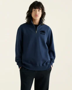 Roots Organic Original Half Zip Stein*Women Sweatshirts & Sweatpants|Sweatshirts & Hoodies