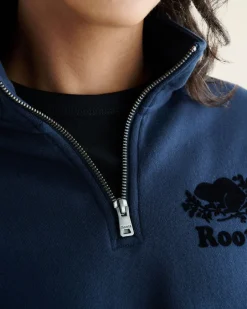 Roots Organic Original Half Zip Stein*Women Sweatshirts & Sweatpants|Sweatshirts & Hoodies