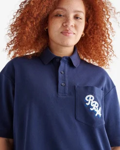 Roots RBA Oversized Short Sleeve Pocket Polo* Tops