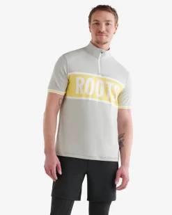 Roots Renew Short Sleeve Half Zip Stein* Activewear|Active Tops