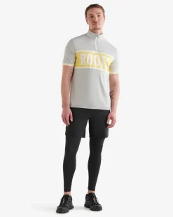 Roots Renew Short Sleeve Half Zip Stein* Activewear|Active Tops