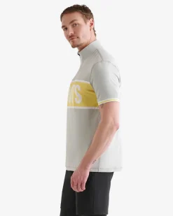 Roots Renew Short Sleeve Half Zip Stein* Activewear|Active Tops